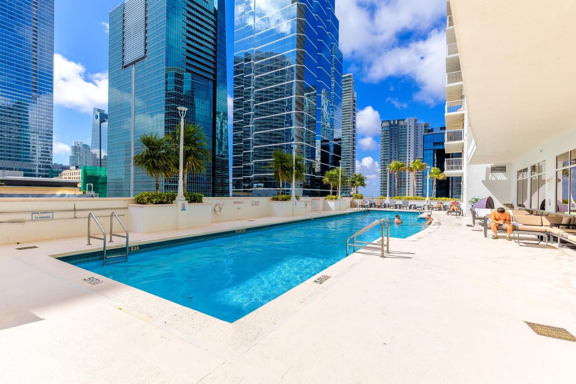 מיאמי Upscale Brickell 3 Bedroom With Water Views And Free Parking מראה חיצוני תמונה