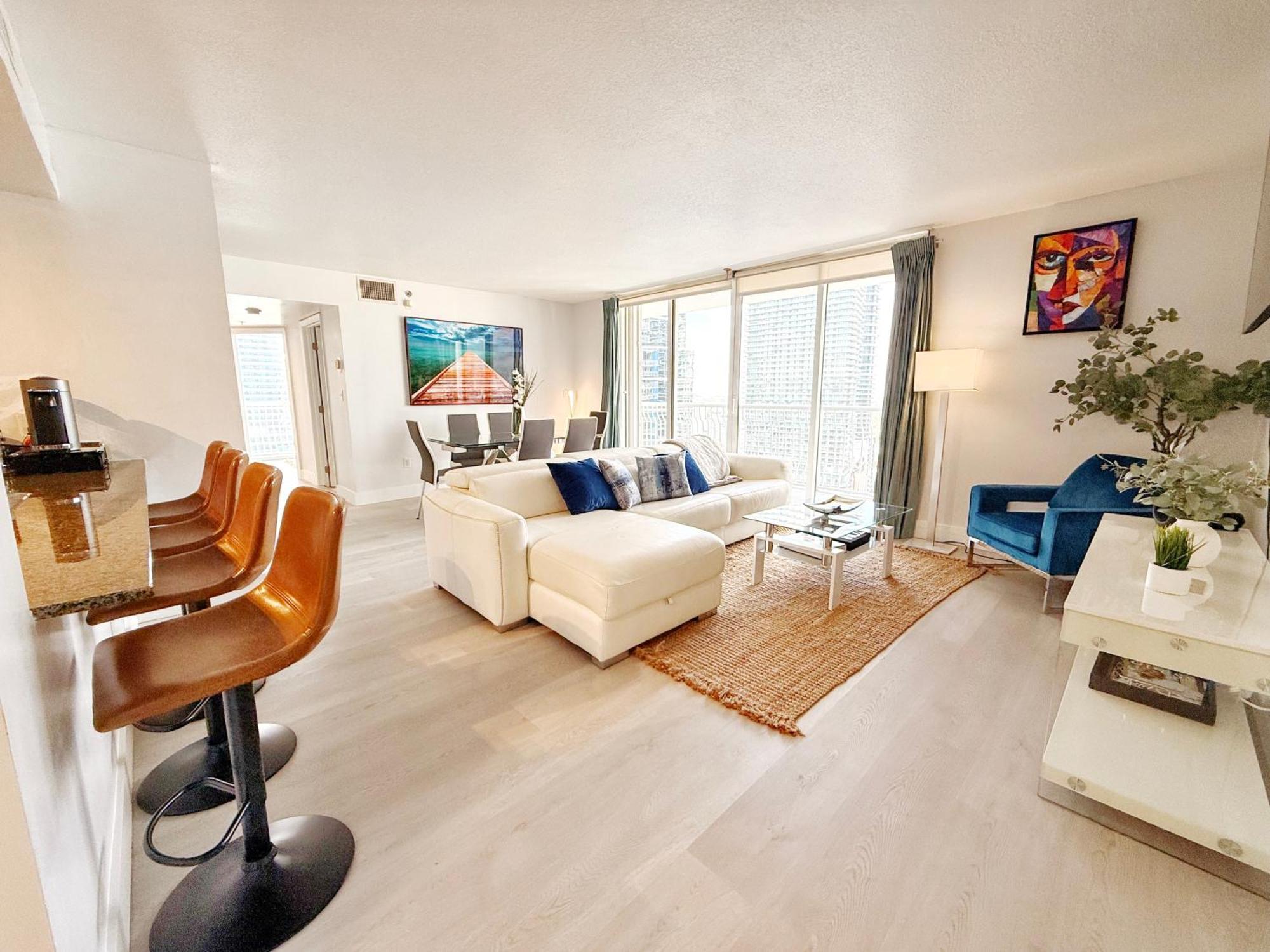 מיאמי Upscale Brickell 3 Bedroom With Water Views And Free Parking מראה חיצוני תמונה